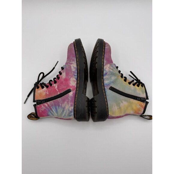 Dr Doc Martens Air Wair 1460J Tie Dye Toddler Girls Size 12 Multicolor Boots - Picture 7 of 10